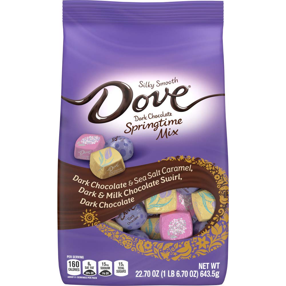 DOVE Easter Variety Pack Dark Chocolate Candy Assortment, 22.7 oz Bag