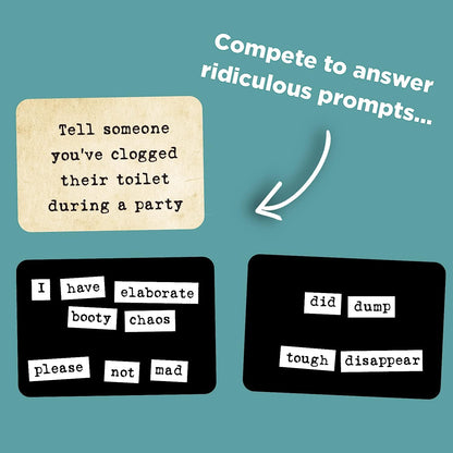 Ransom Notes - The Ridiculous Word Magnet Party Game, 3+ Players