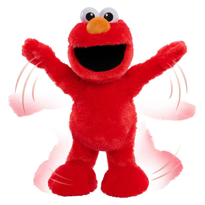 Sesame Street Elmo Slide Singing and Dancing 14-inch Plush, Pretend Play, Kids Toys for Ages 2 Up by Just Play