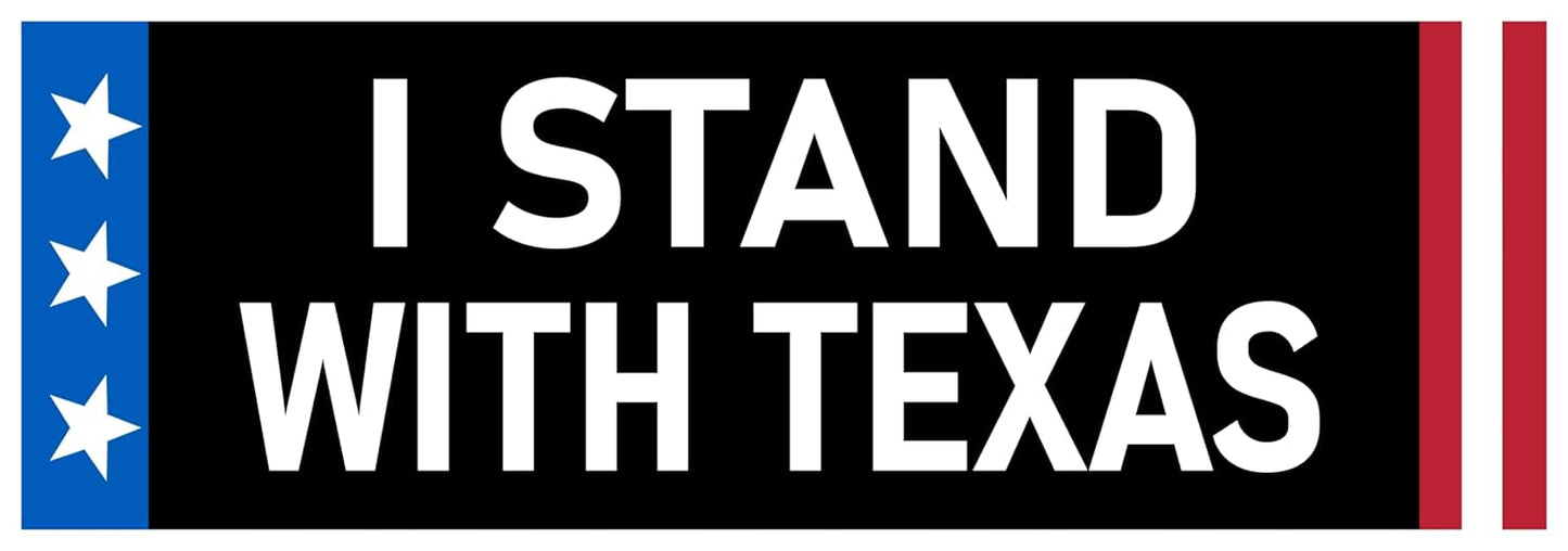 I Stand With Texas Bumper Sticker Protect the Constitution from Traitor Biden