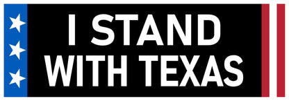 I Stand With Texas Bumper Sticker Protect the Constitution from Traitor Biden