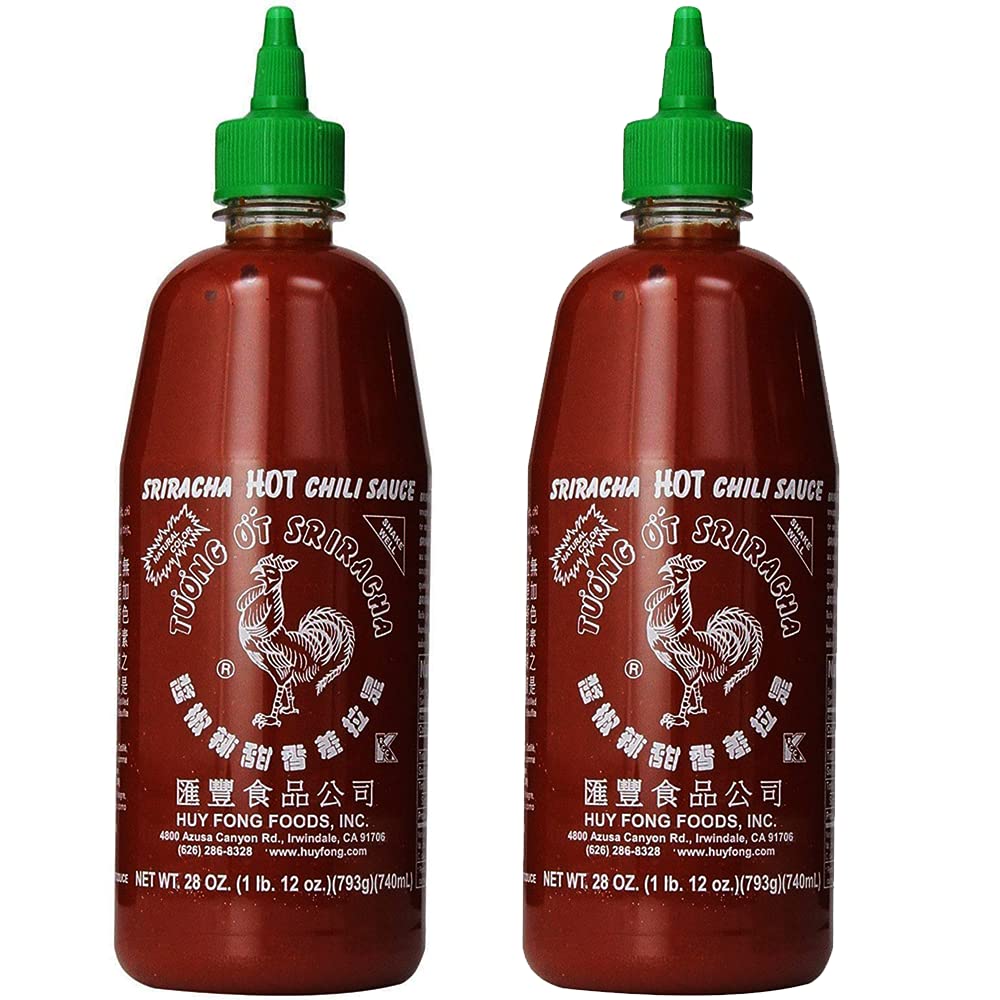 Sriracha Hot Chili Sauce 28oz, pack of 2