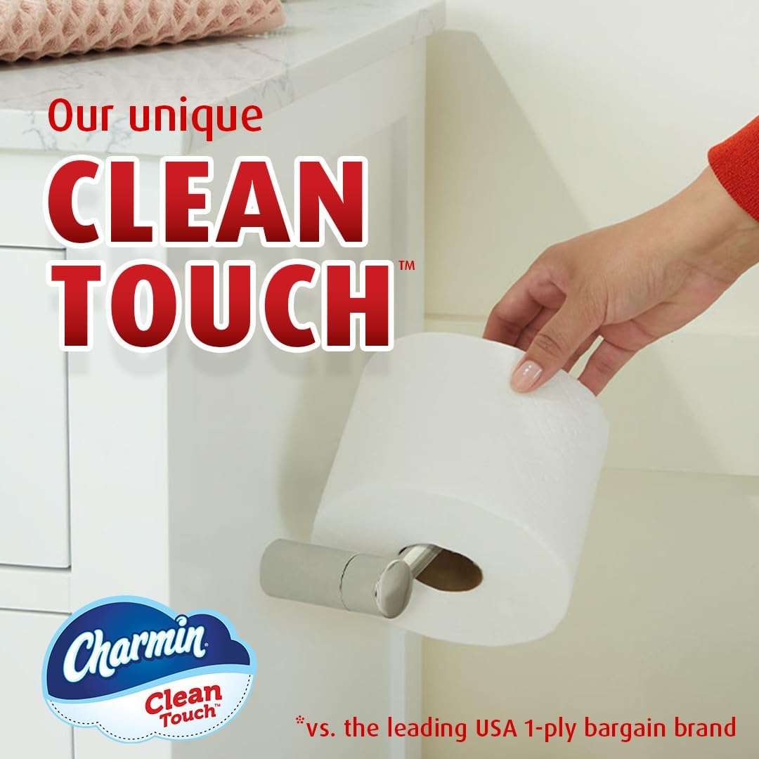 Charmin Ultra Strong Clean Touch Toilet Paper, 24 Family Mega Rolls = 123 Regular Rolls