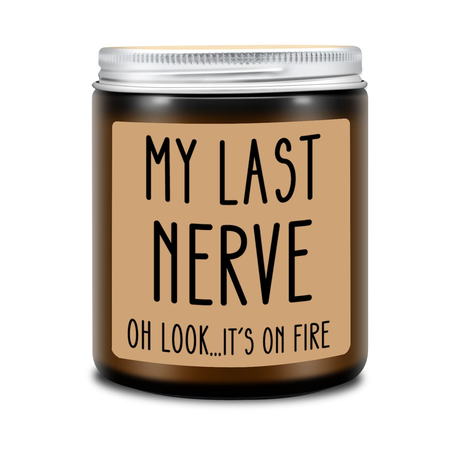 Homsolver Birthday Gifts for Women, Funny Gifts for Best Friend Women - My Last Nerve Candle - Unique Birthday Gifts for Women, Her, Mom, BFF, Best Friends, Girlfriend, Sister