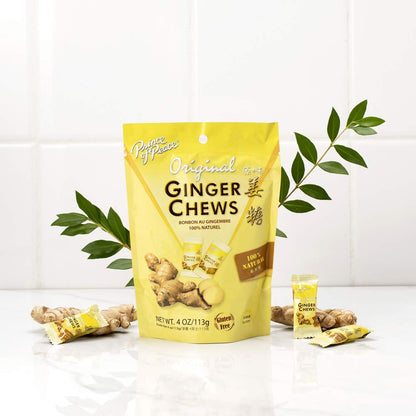 Prince of Peace Original Ginger Chews, 4 oz. – Candied Ginger – Natural Candy Pack – 2 Pack