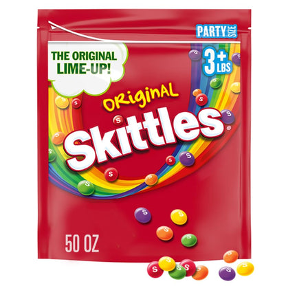 SKITTLES Original Chewy Easter Candy, Party Size, 50 oz Bag