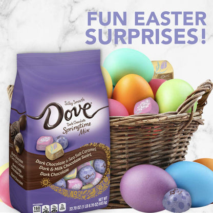 DOVE Easter Variety Pack Dark Chocolate Candy Assortment, 22.7 oz Bag