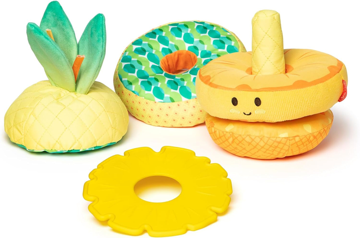 Melissa & Doug Multi-Sensory Pineapple Soft Stacker Infant Toy - Stacking Toys For Babies, Pineapple Stacking Toy For Infants