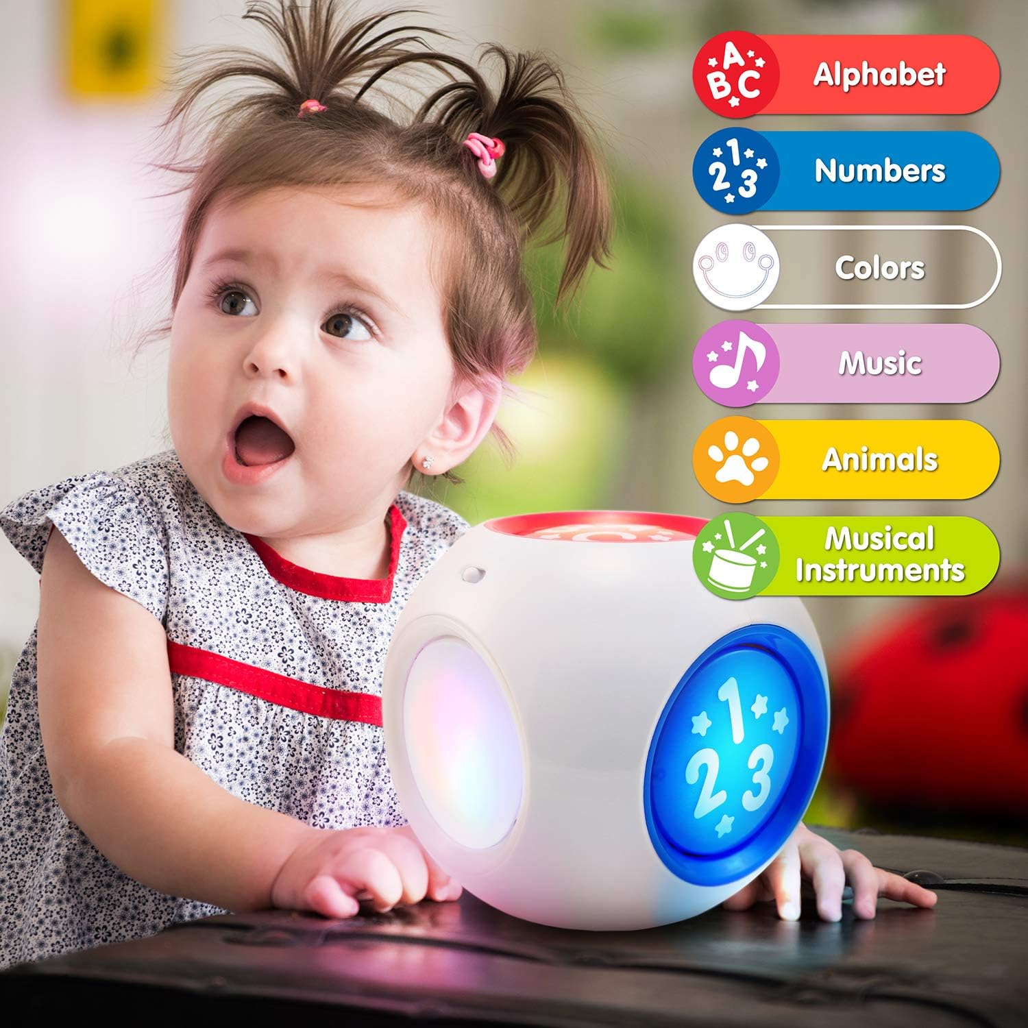 BEST LEARNING Learning Cube - Educational Musical Activity Center Block Toy for Infants Babies Toddlers 6-12 Month and up - Ideal 1 Year Old Baby Toys Gift - First Boy or Girl