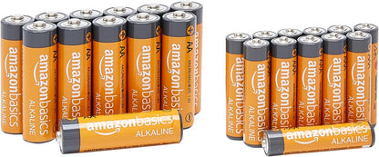 Amazon Basics 24 Count AA & AAA High-Performance Batteries Value Pack - 12 Double AA Batteries and 12 Triple AAA Batteries