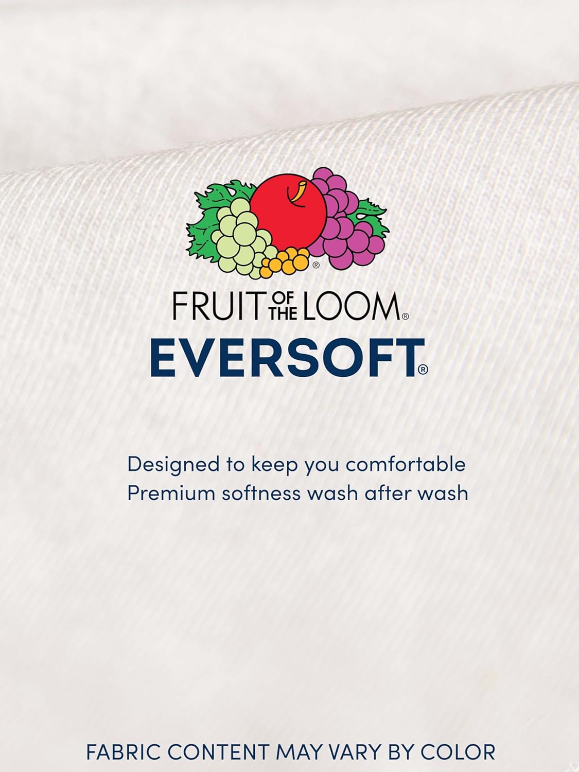 Fruit of the Loom Men's Eversoft Cotton Stay Tucked Crew T-Shirt