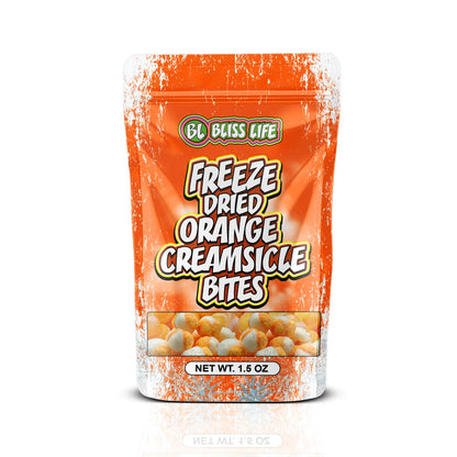 Bliss Life Freeze Dried Candy Bites Variety Pack Strawberries and Cream S'mores Caramel Apple Orange Creamsicle (Orange Creamsicle, 1 Count)