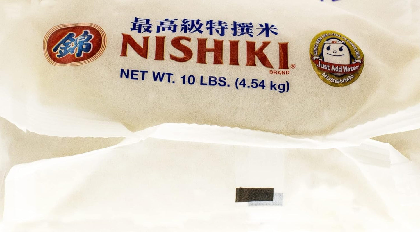 Nishiki Premium Sushi Rice, White, 10 lbs (Pack of 1)