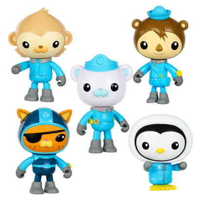 Octonauts Above & Beyond, Toy Figure 5 Pack. Exclusive Arctic Theme, Includes Captain Barnacles, Kwazii, Paani, Shellington and Peso | Amazon Exclusive