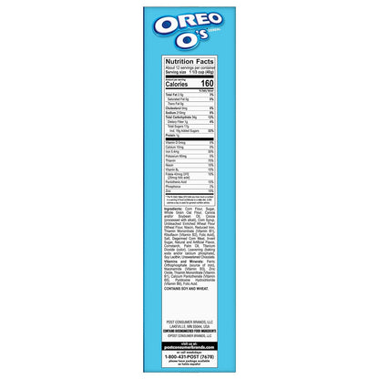 OREO Os Breakfast Cereal, Chocolatey OREO Cereal, 17 OZ Box