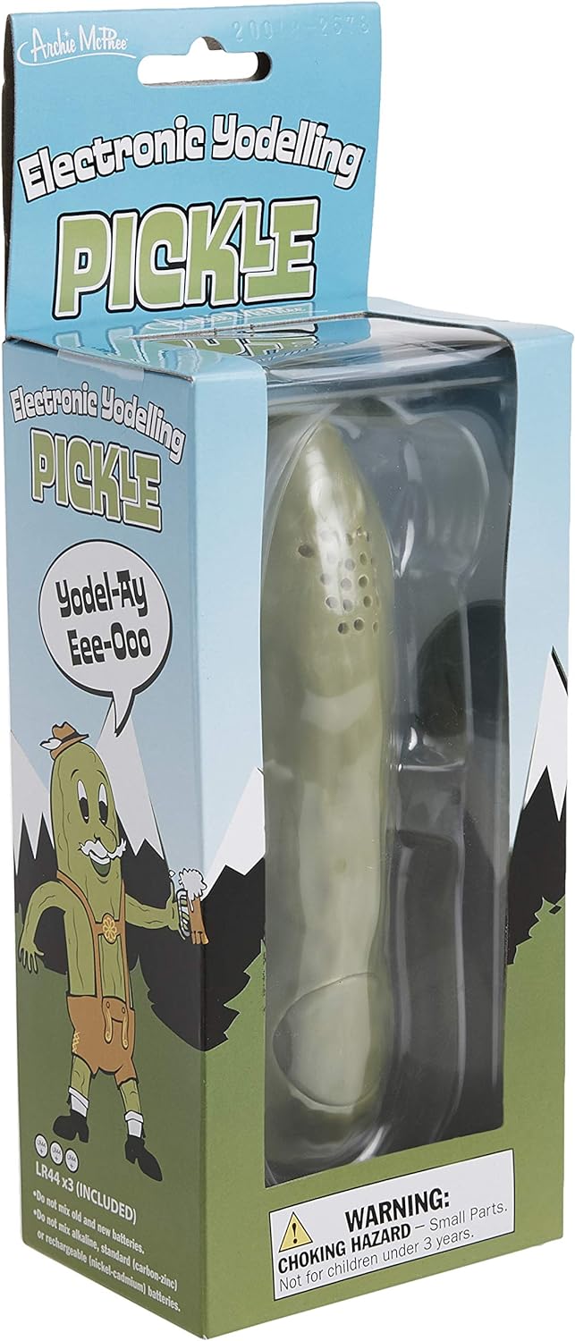 Archie McPhee Yodeling Pickle: A Musical Toy, Fun for All Ages, Great Gift, Hours of Mindless Entertainment