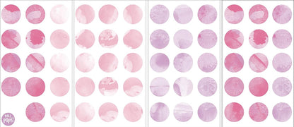 Wall Pops DWPK2466 Watercolor Dots Wall Art Kit, Pink 59 Count (Pack of 1)