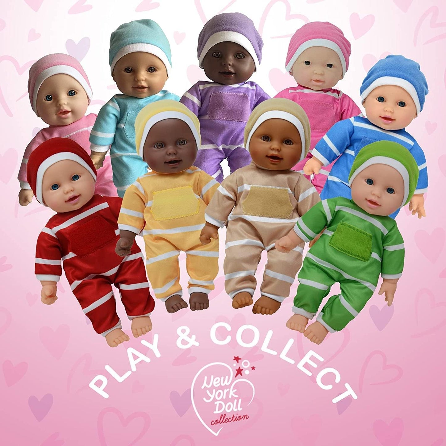 The New York Doll Collection 11 inch Soft Body Doll in Gift Box - Award Winner & Toy 11" Baby Doll (Caucasian)