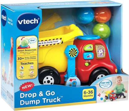 VTech Drop and Go Dump Truck, Yellow