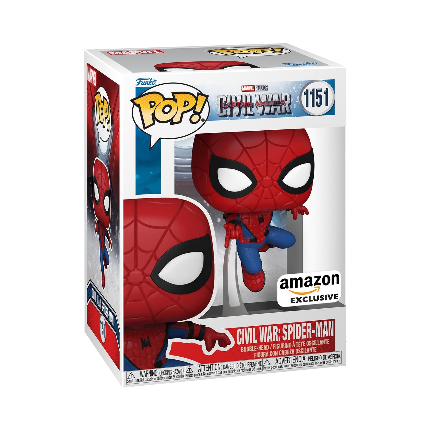 Funko Pop! Marvel: Captain America: Civil War Build A Scene - Spider-Man, Amazon Exclusive, Figure 9 of 12