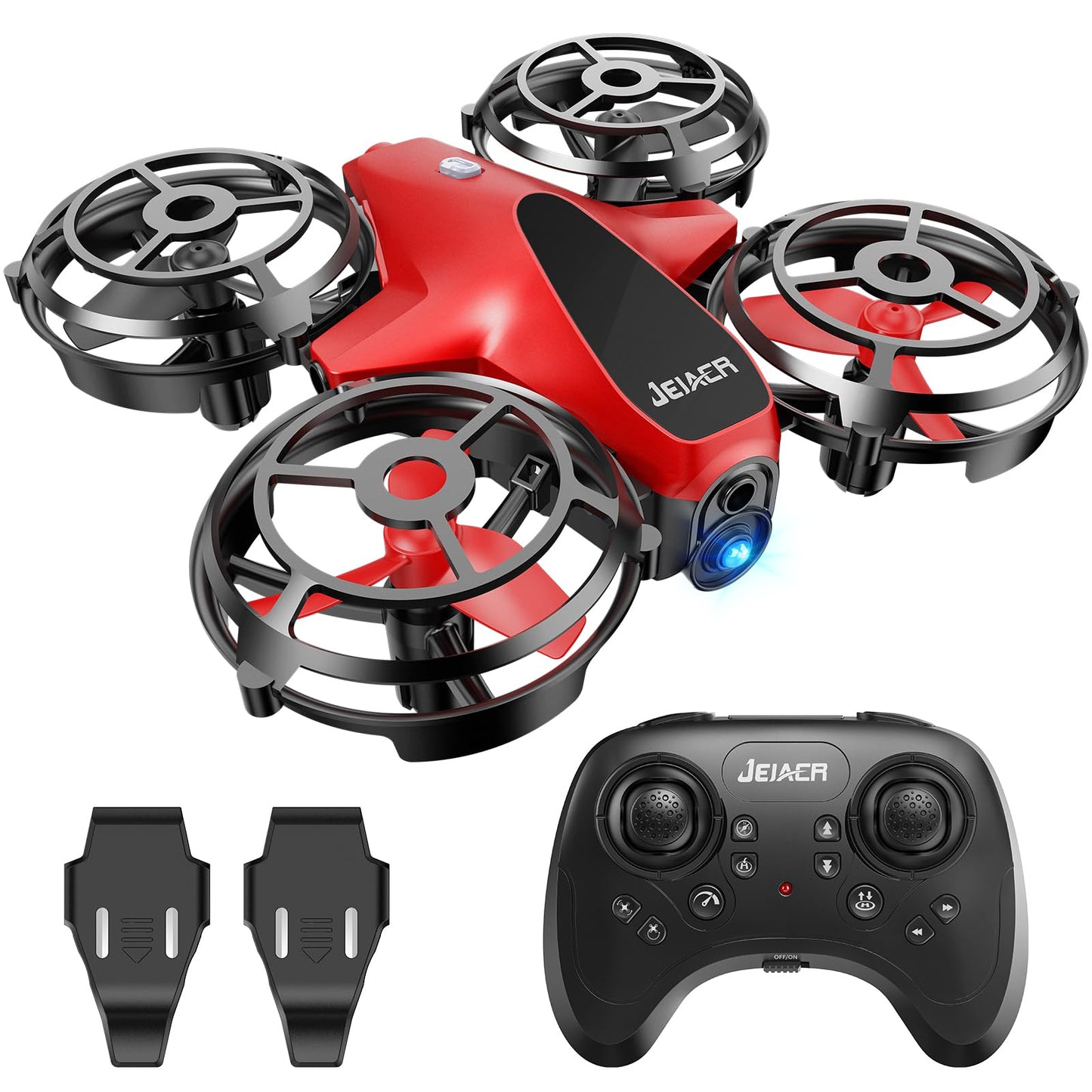 Drones for Kids,JEJAER Mini Drone - Kids Drone with 3D Flip, Auto Hovering,Rc Drone for Kids 8-12 with Headless Mode,Propeller Full Protect & 2 Batteries - Indoor Quadcopter,Great Flying Toys Gifts for Boys and Girls