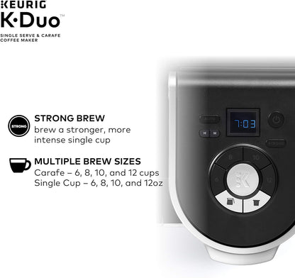 Keurig K-Duo Single Serve K-Cup Pod & Carafe Coffee Maker, Black