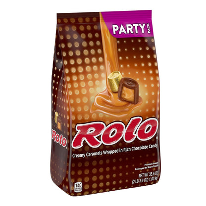 ROLO Rich Chocolate Caramel, Easter Candy Party Pack, 35.6 oz