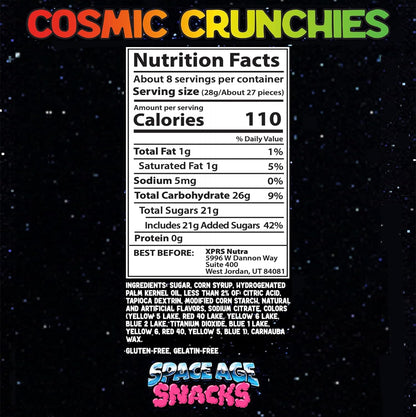 Premium Skittles Freeze Dried Candy - 8 Ounce Cosmic Crunchies Space Age Snacks Freetles for All Ages