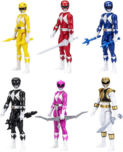 Power Rangers Mighty Morphin Multipack 12-inch Action Figure 6-Pack, Toys with Accessories for Kids 4 and Up (Amazon Exclusive)