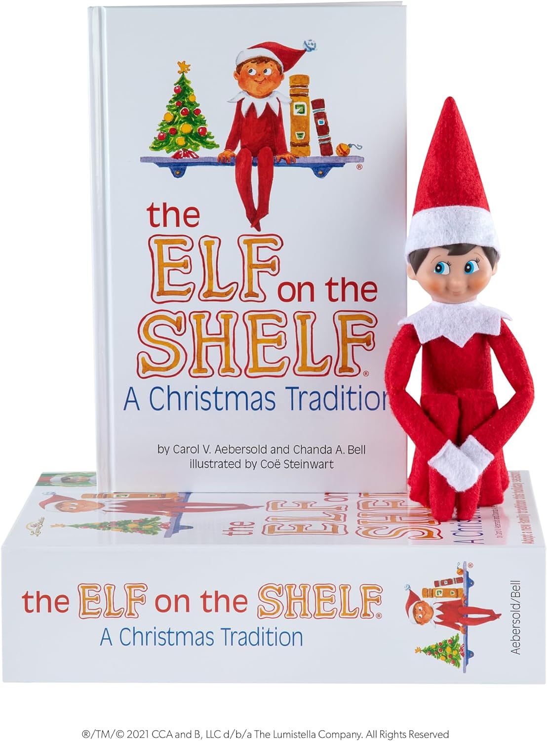 The Elf on the Shelf: A Christmas Tradition - Boy Scout Elf with Blue Eyes - Includes Artfully Illustrated Storybook, Keepsake Box and Official Adoption Certificate