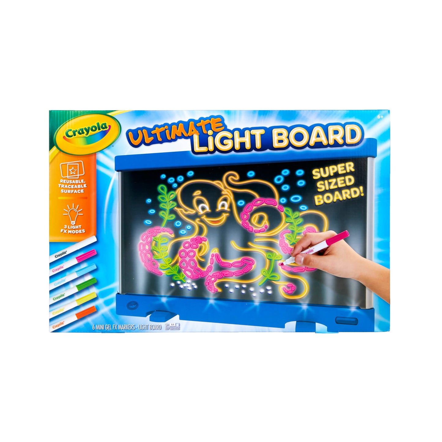 Crayola Ultimate Light Board - Blue, Drawing Tablet & Tracing Pad, Kids Toys, Holiday Gifts For Boys & Girls, Ages 6+ [Amazon Exclusive]