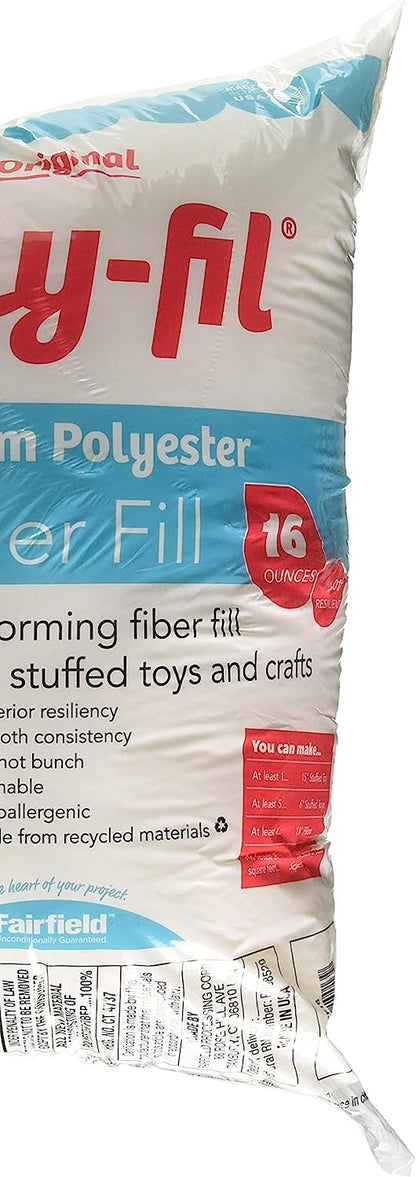 Fairfield The Original Fil Polyester Poly-Fill, 16 oz, White