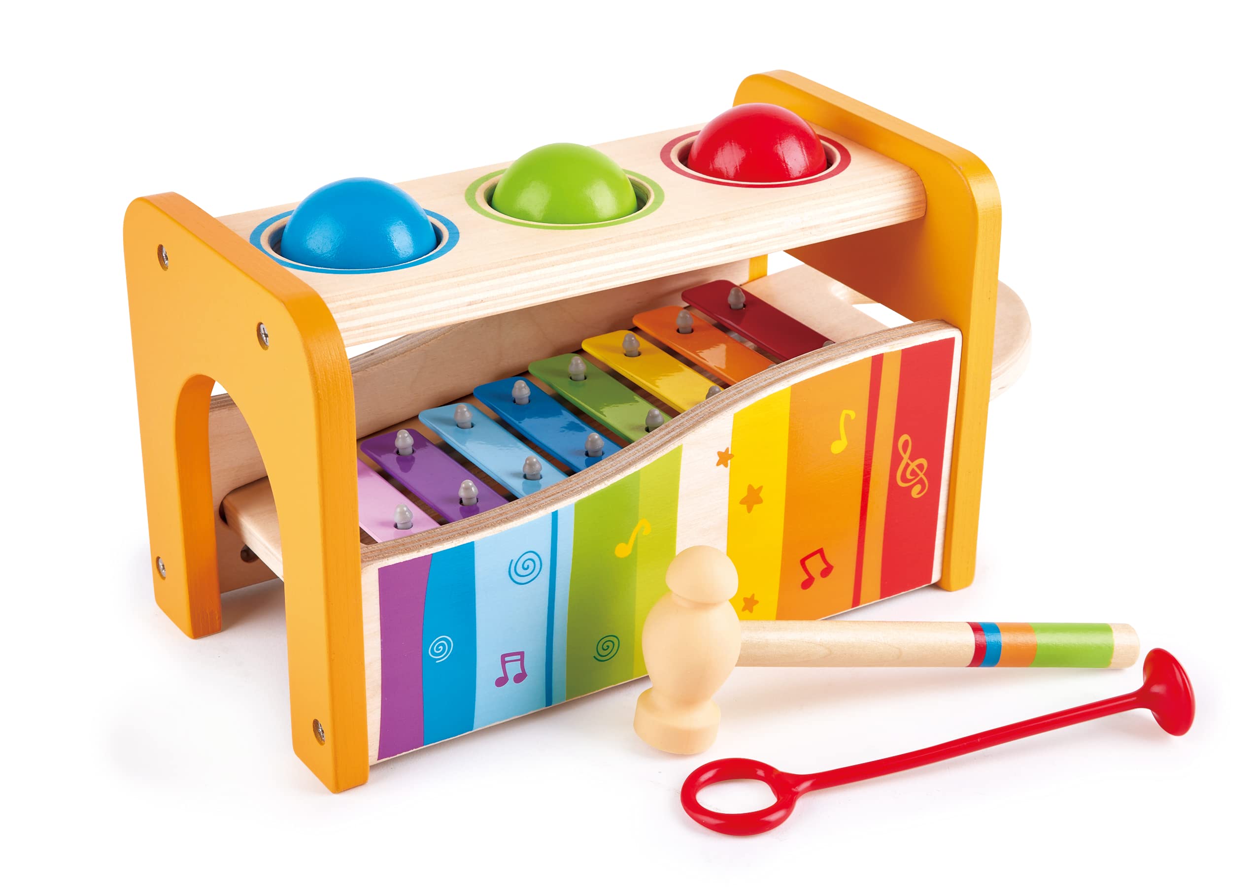 (Yellow) - Hape E0305 Early Melodies Pound and Tap Bench