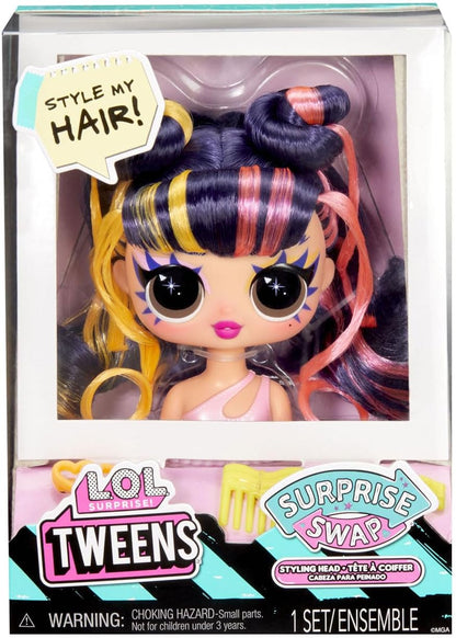 L.O.L. Surprise! Tweens Surprise Swap Styling Heads Including Fabulous Hair Accessories and Gorgeous Hair – Great Gift for Kids Ages 4+ (Assorted items)