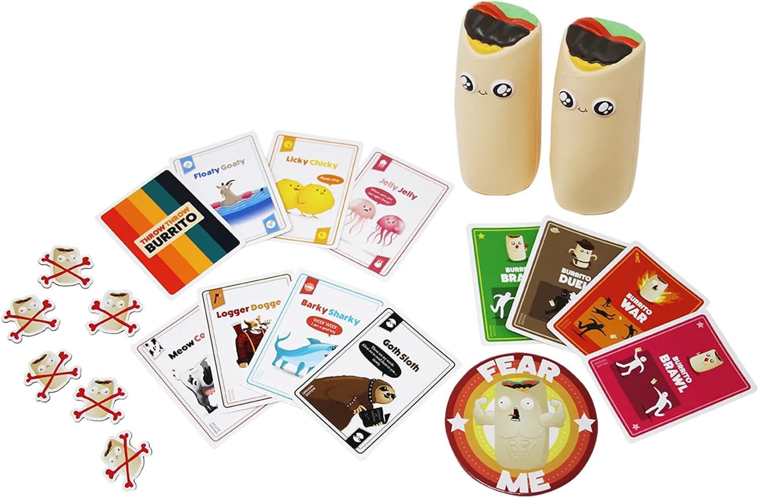 Throw Throw Burrito by Exploding Kittens - A Dodgeball Card Game - Family-Friendly Party Games - for Adults, Teens & Kids - 2-6 Players