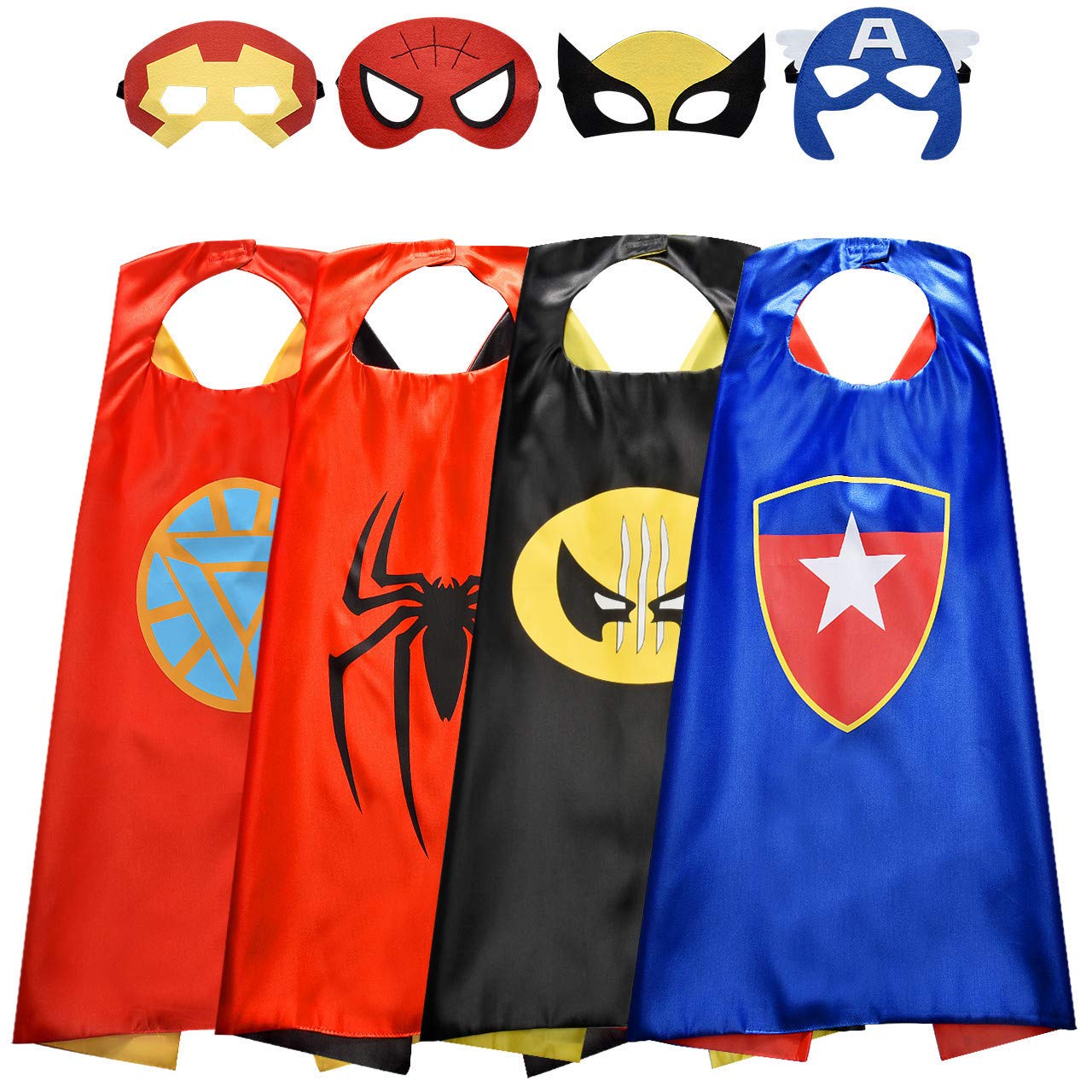 Roko Toys for 3-10 Year Old Boys, Superhero Capes for Kids 3-10 Year Old Boy Gifts Boys Cartoon Dress up Costumes Party Supplies Easter Gifts Present Chistmas Stocking Stuffers