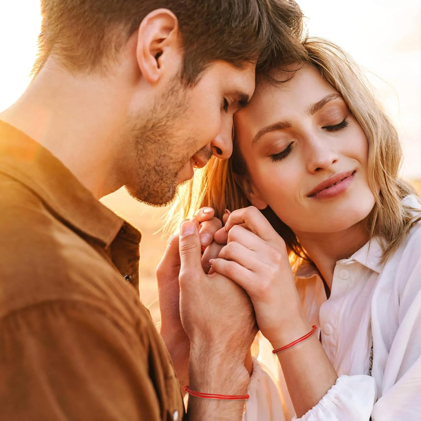 SmileBelle Red String of Fate Bracelets, Valentines Day Gifts for Him Matching Bracelets Couples Gift Red Bracelets for Her Good Luck Long Distance Anniversary Boyfriend Girlfriend Valentine Jewelry