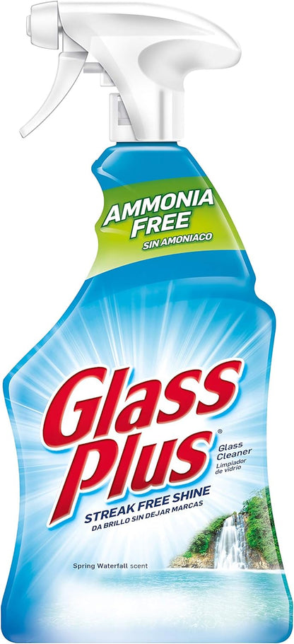 Glass Plus Glass Cleaner, 32 Fl Oz Bottle, Multi-Surface Glass Cleaner