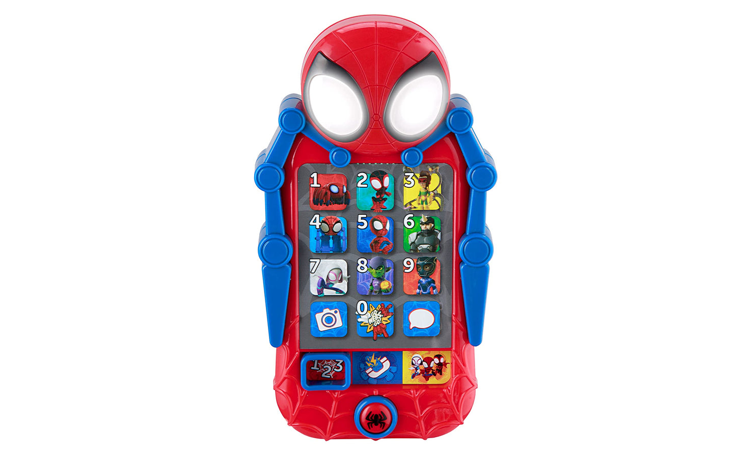 eKids Spidey and His Amazing Friends Toy Phone for Toddler with Built-in Preschool Learning Games, Educational Toys for Activities and Pretend Play, for Fans of Spiderman Gifts