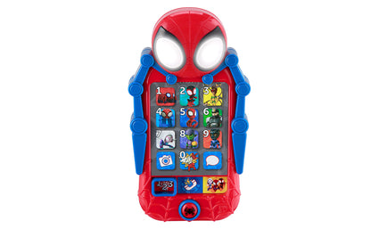 eKids Spidey and His Amazing Friends Toy Phone for Toddler with Built-in Preschool Learning Games, Educational Toys for Activities and Pretend Play, for Fans of Spiderman Gifts