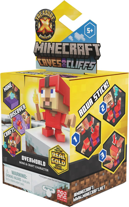 Treasure X Minecraft Caves & Cliffs Multi Pack. Overworld Minecraft Characters. Mine, Discover & Craft with 10 Levels of Adventure & 12 Mine & Craft Characters to Collect. 2 Pack