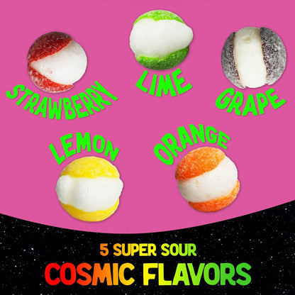 Premium Freeze Dried Sour Skittles - Cosmic Crunchies Dried Candy - Freetles Dry Candy for All Ages (4 Ounce)