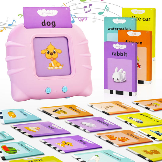 GOPIUPIU Talking Flash Cards for Toddlers 2-4 Years Speech Therapy Toys, Pocket Speech for Toddlers Learning Toys, 224 Sight Words for Toddler Educational Preschool Toys Gifts