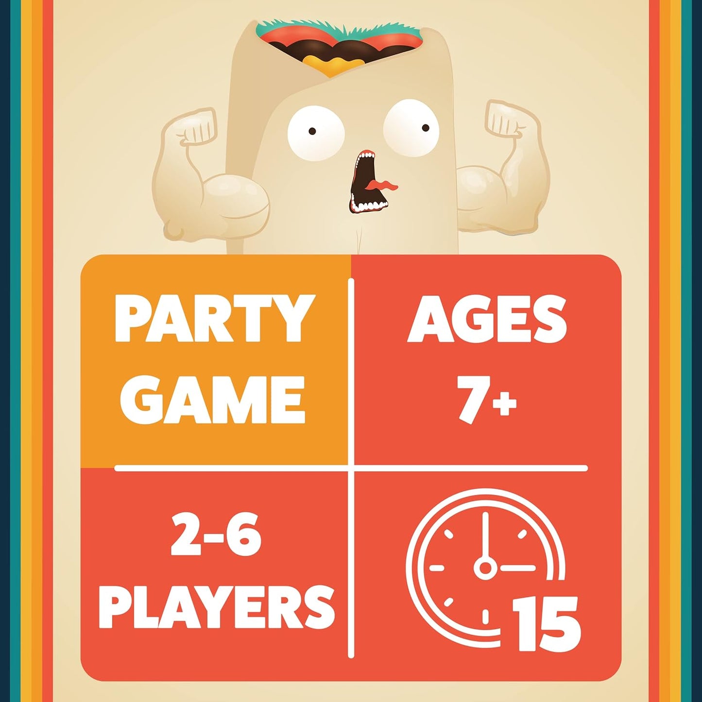 Throw Throw Burrito by Exploding Kittens - A Dodgeball Card Game - Family-Friendly Party Games - for Adults, Teens & Kids - 2-6 Players