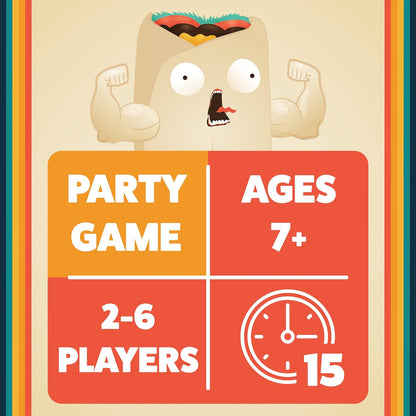 Throw Throw Burrito by Exploding Kittens - A Dodgeball Card Game - Family-Friendly Party Games - for Adults, Teens & Kids - 2-6 Players