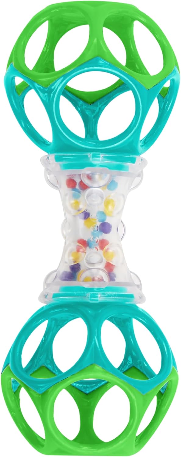 Bright Starts Oball Shaker Rattle Toy, Ages Newborn Plus
