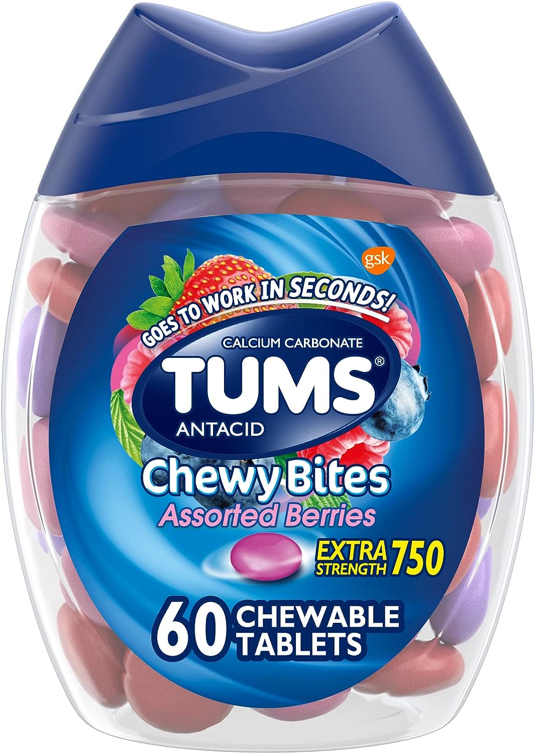 TUMS Tablets, 60 Count (Pack of 1)