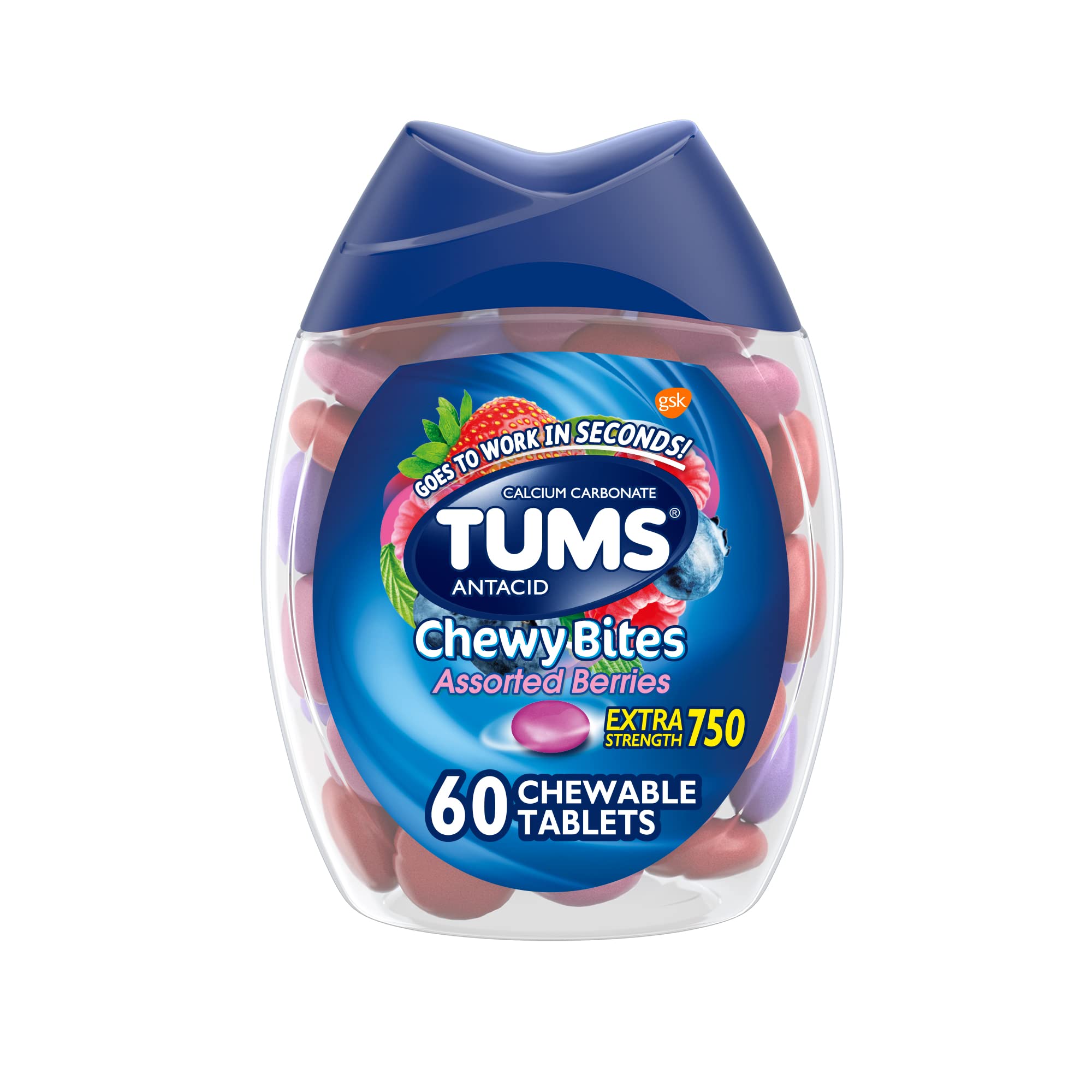 TUMS Tablets, 60 Count (Pack of 1)