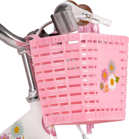 JOYSTAR Little Daisy Kids Bike for Girls Ages 2-12 Years, 12 14 16 20 Inch Princess Girls Bicycle with Doll Bike Seat, Training Wheels, Basket and Streamers, Kids Cycle Bikes, Multiple Colors