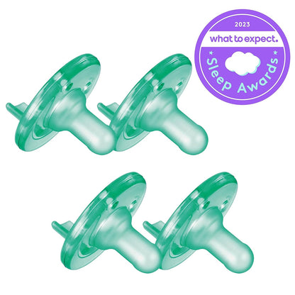 Philips AVENT Soothie Pacifier, 0-3 Months, Green, 4 Pack, SCF190/41